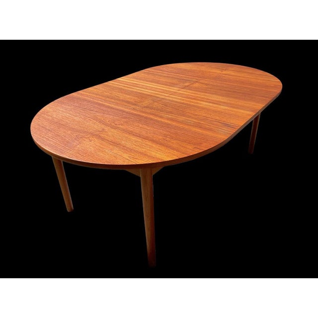 Mid-Century Danish Teak Extendable Dining Table For Sale - Image 13 of 18