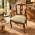 1970s Vintage Italian Chippendale Walnut Dining Chairs With Bee Silk Upholstery - Set of 5 For Sale - Image 11 of 11