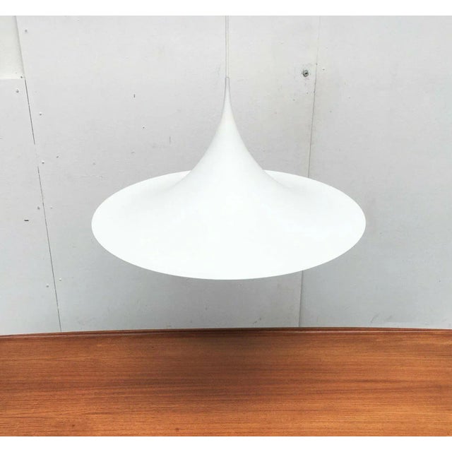 Metal Vintage Semi Pendant Lamp by Bondrup & Thorup for Fog & Mørup For Sale - Image 7 of 18