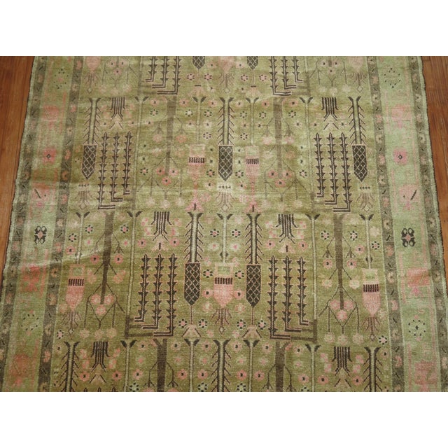 Textile Vintage Tree of Life Feminine Malayer Rug - 4'11" x 8'7" For Sale - Image 7 of 8
