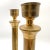 1970s Vintage Pair of Neoclassical Style Taper Candlestick Holders Brass Square Base For Sale - Image 5 of 12