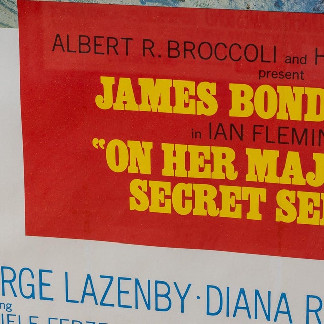 U.S Release James Bond 007 on Her Majestys Secret Service Poster, 1969 For Sale - Image 14 of 18