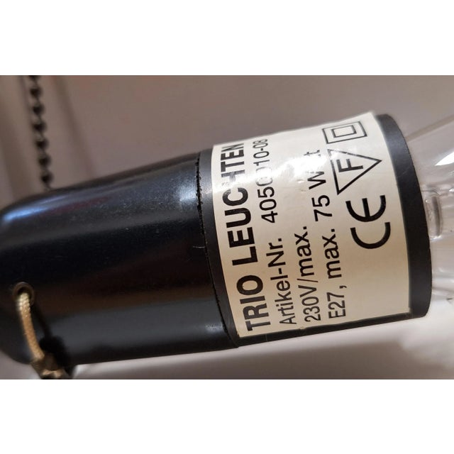 Metal Vintage Height-Adjustable Floor Lamp with Brass-Colored Metal Frame by Trio Leuchten, 2000s For Sale - Image 7 of 8