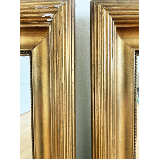 Pair of Antique Danish Giltwood Wall Mirrors, Late 19th Century For Sale - Image 13 of 14