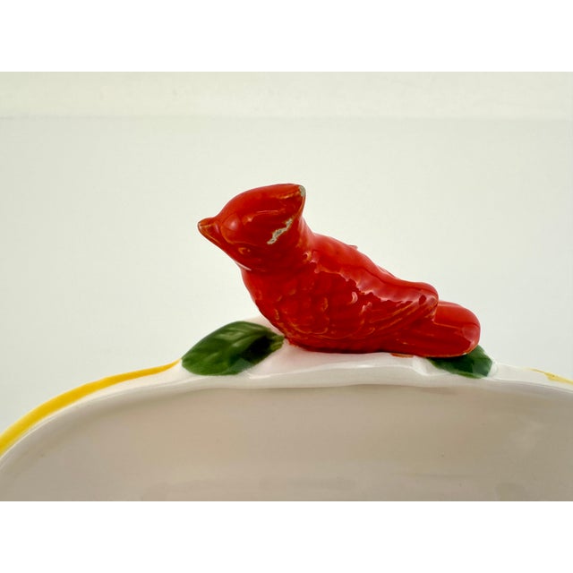 Yellow 1960s Mid-Century Hand Painted Kitchen Decor, Set of 4 For Sale - Image 8 of 10