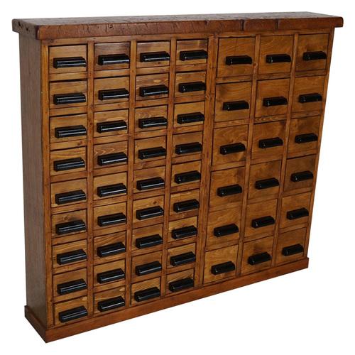 Industrial Dutch Beech & Pine Workshop Cabinet, 1950s For Sale - Image 18 of 18