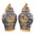 Porcelain Ceramic Asian Lidded Vessels a Pair For Sale