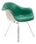 Mid-Century Modern Green Leather Dax Chair by Charles & Ray Eames for Herman Miller, 1960s For Sale