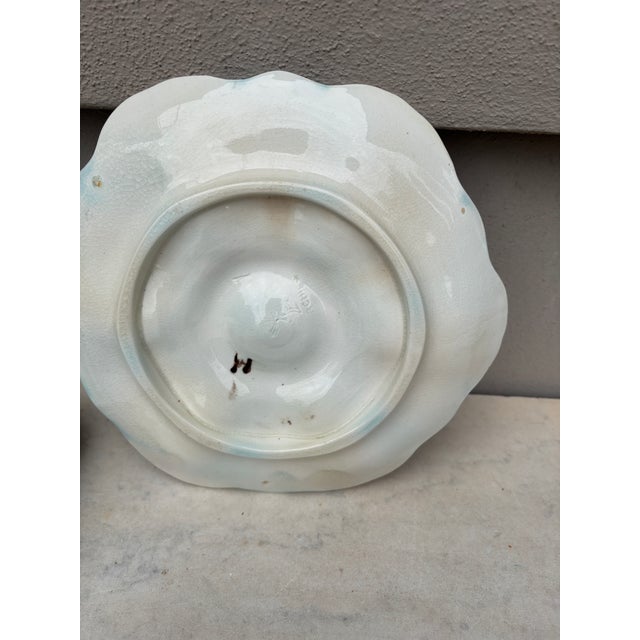 Orchies French Majolica Oyster Plate Orchies, Circa 1910 For Sale - Image 4 of 4