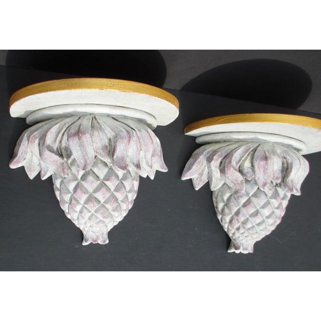 Plastic PineApple Brackets - A Pair of 2 For Sale - Image 7 of 10