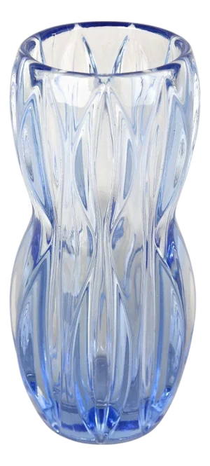 20th Century Art Deco Blue Glass Vase, Austria, 1920s