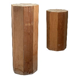 Sculptural Pedestals, 1970s, Set of 2 For Sale