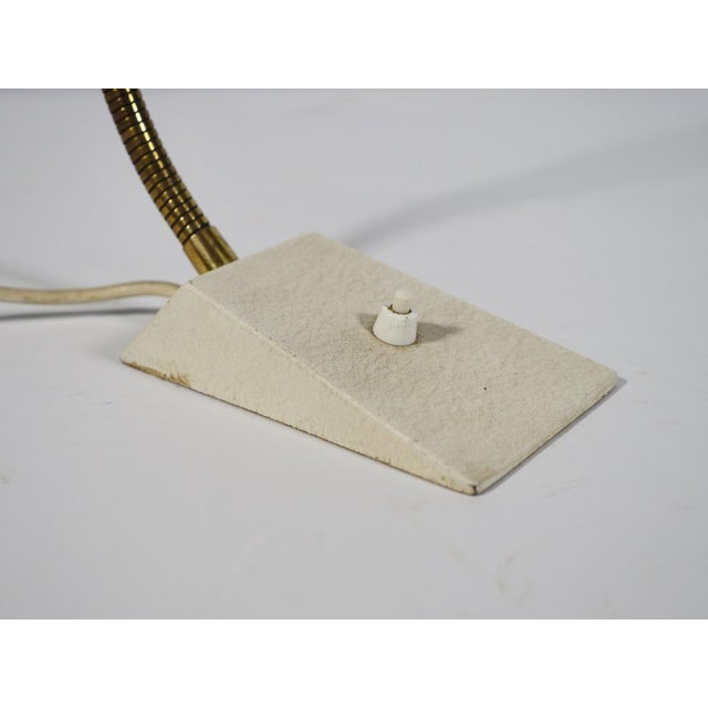 Mid-Century Modern Metal Table Lamp with Shade, 1960s For Sale - Image 6 of 9