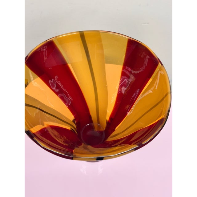 Waterford Evolution Collection Moroccan Breeze Art Glass Flared Bowl For Sale In San Francisco - Image 6 of 12