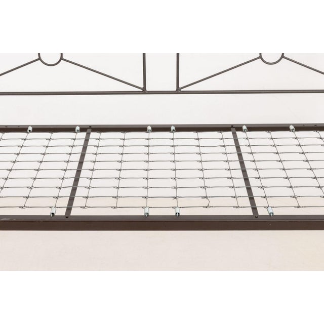 Vintage Wrought Iron Daybed Frame For Sale - Image 4 of 9