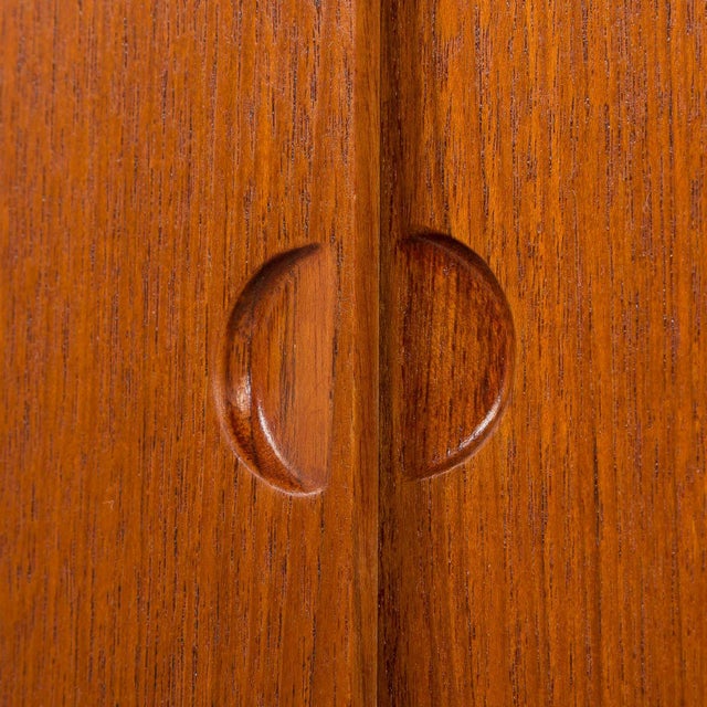 Teak Two Bay Wall Unit with Hidden Desk by Poul Cadovius for Cado, 1960s For Sale - Image 16 of 18