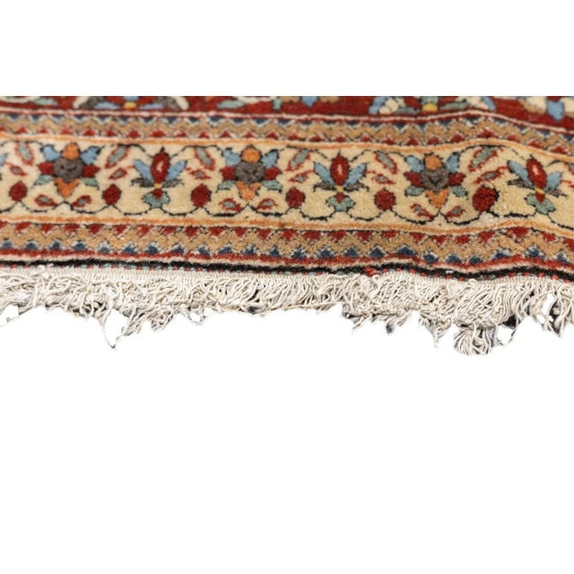 Antique Mohtasham Kashan Rug 4'5'' x 7'3'' For Sale - Image 9 of 12