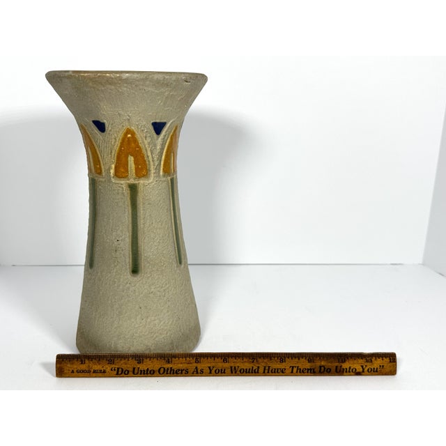 Roseville Pottery Mostique Vase, 10" Tall, c. 1915 For Sale - Image 10 of 10