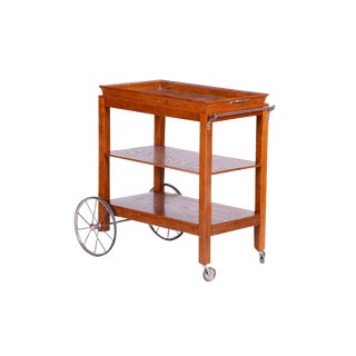 Art Deco French Walnut Trolley, 1920s For Sale