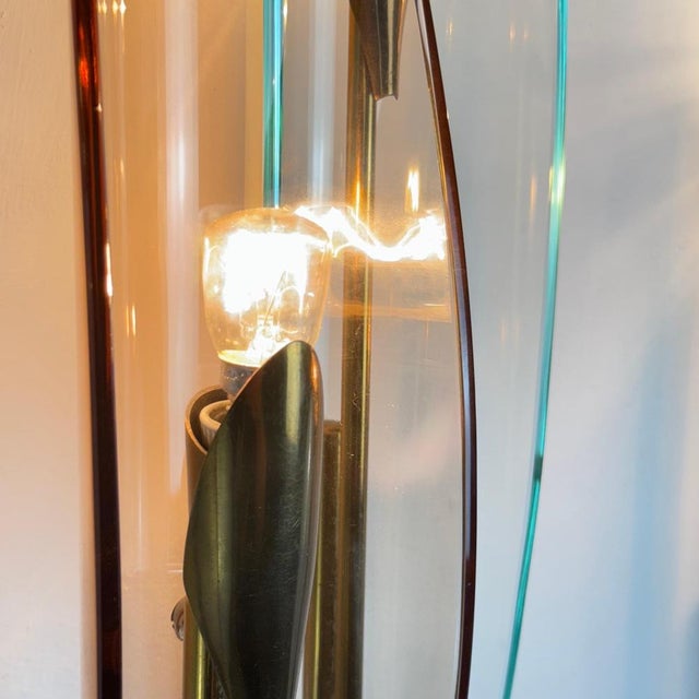 Model 1461 Dahlia Wall Lights attributed to Max Ingrand for Fontana Arte, 1950s, Set of 2 For Sale - Image 9 of 18