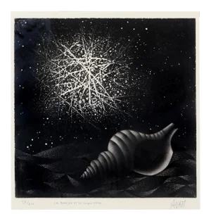Mario Avati, La Bombe Et Le Coquille, Mezzotint