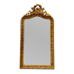19th C. French Louis XVI Giltwood Mirror