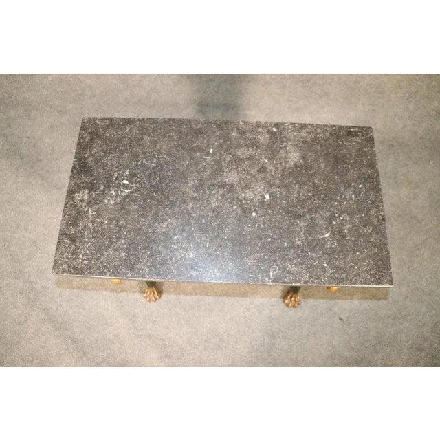 1950s Directoire Maison Jansen Style Carved Marble Top Console Table with Eagles For Sale - Image 5 of 10