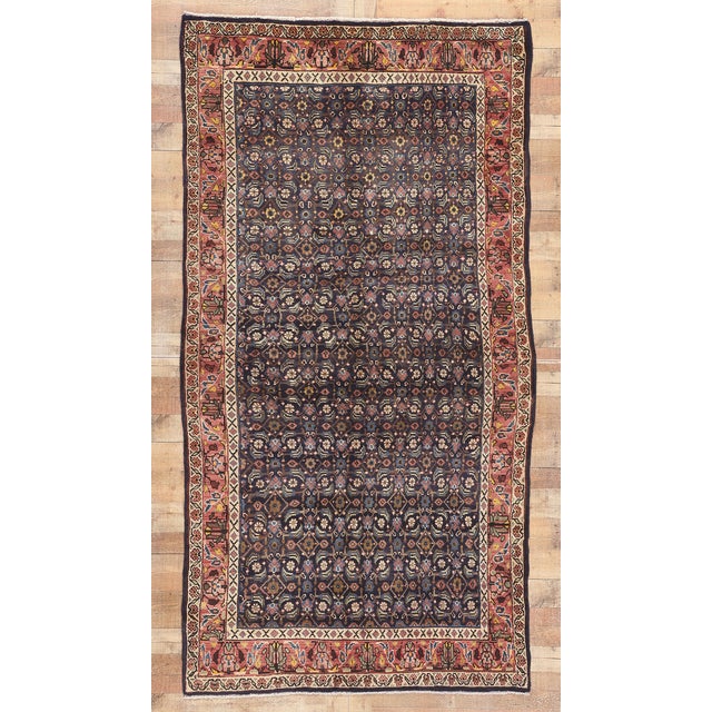 Vintage Persian Mahal Rug - 05'03 X 09'10 For Sale - Image 9 of 9