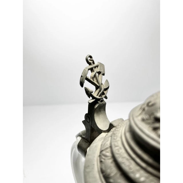 Antique German Regimental Lithophane Beer Stein For Sale - Image 12 of 18