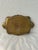 1970s Vintage Ornate Italian Burgundy & Gold Florentine Tray For Sale - Image 5 of 6