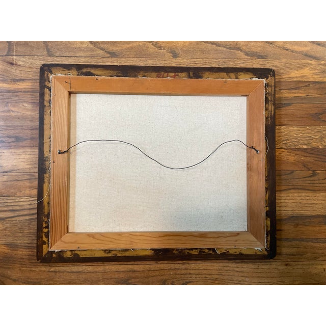 Mid 20th Century Vintage Framed Seascape Oil on Canvas Signed Ficaro For Sale In Seattle - Image 6 of 6