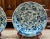 Pair of Oversized Chinese Blue & White Porcelain Charger Plates With Dragon & Phoenix Motif – 17.4” For Sale - Image 4 of 12