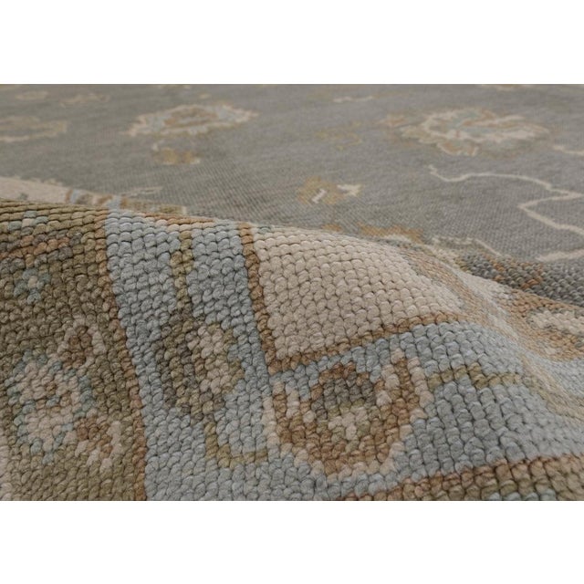 Turkish Oushak Rug 9' x 12'4" For Sale - Image 9 of 10