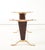Paolo Buffa Style Brass and Walnut Coffee Table With Kidney Shape Glass Top For Sale - Image 16 of 17