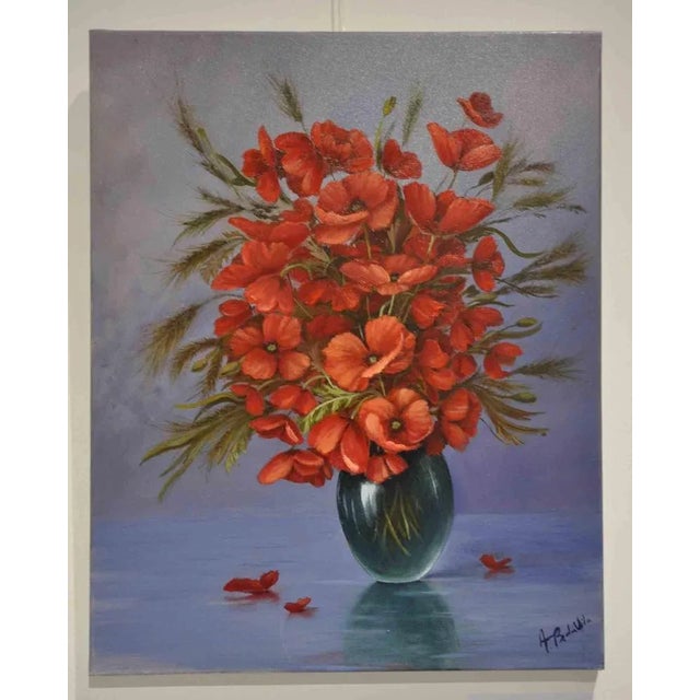 Papaveri 1 is an original oil on canvas realized by the italian artist Adriano Bernetti da Vila. This piece is attributed...