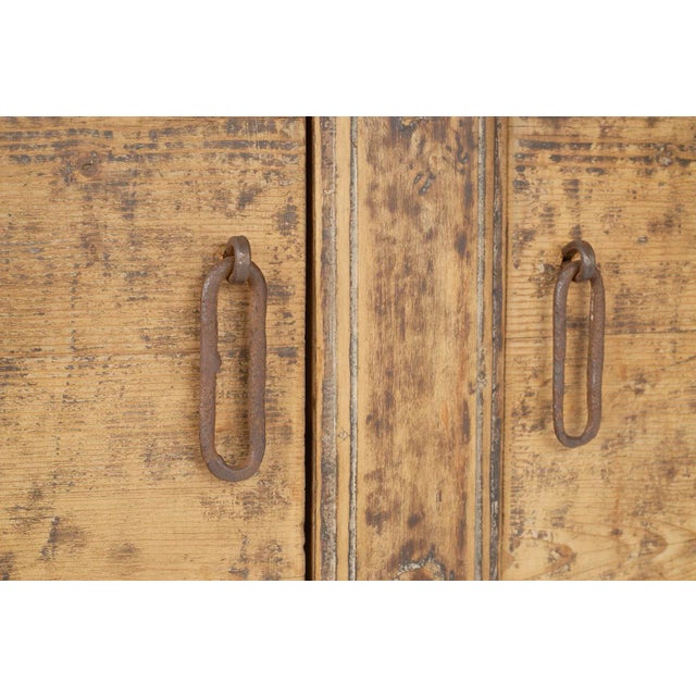 Sand Late 20th Century Three Door Reclaimed Elm Server For Sale - Image 8 of 9