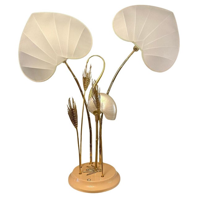 Large Italian Brass Crane Table Lamp by Antonio Pavia, 1980s For Sale - Image 16 of 16