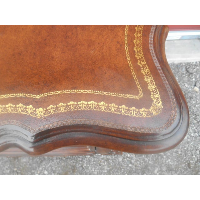 Vintage Quality Four Drawer Bombay Chest With Leather Top For Sale - Image 6 of 10