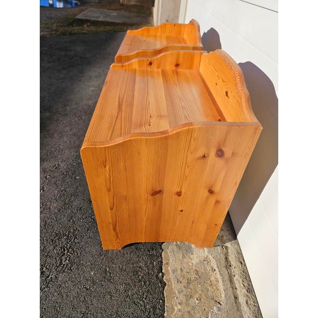 Mid-Century Modern Mid 20th Century Pair of Swedish Pine Nightstands For Sale - Image 3 of 13