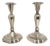 Neoclassical Candlesticks in Silver, Set of 2 For Sale