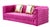 A modern day masterpiece, the Vicenza sofa will surely be the focal point of any space it is placed in. A fine violet blue...