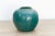 1960s Deep Emerald Glazed Ceramic Vase For Sale - Image 5 of 8