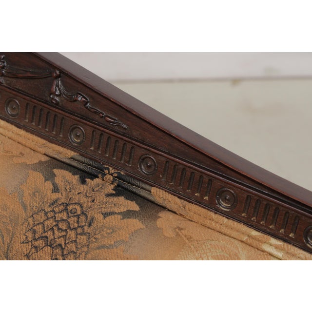 Antique Federal Style Mahogany Frame Sofa For Sale - Image 12 of 18