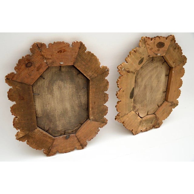 Antique Italian Giltwood Mirrors, 1950s, Set of 2 For Sale - Image 10 of 11