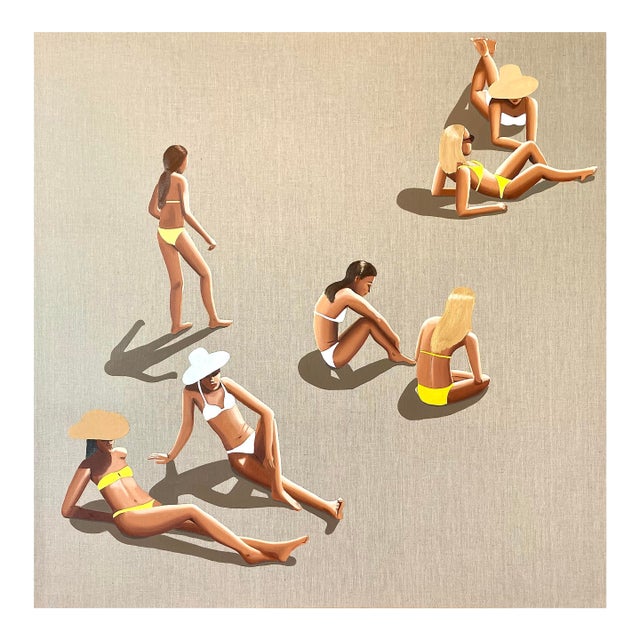 Scattered - Acrylic and Oil on Canvas by Wencke Uhl For Sale