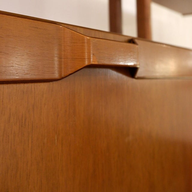 Brown Mid-Century Modern Italian Wall Unit, 1960s For Sale - Image 8 of 18