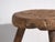 Brown Antique Handmade Stool, 1900 For Sale - Image 8 of 9