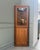 Vintage Oak Corner Cabinet with Glass Front, 1950s For Sale - Image 11 of 11