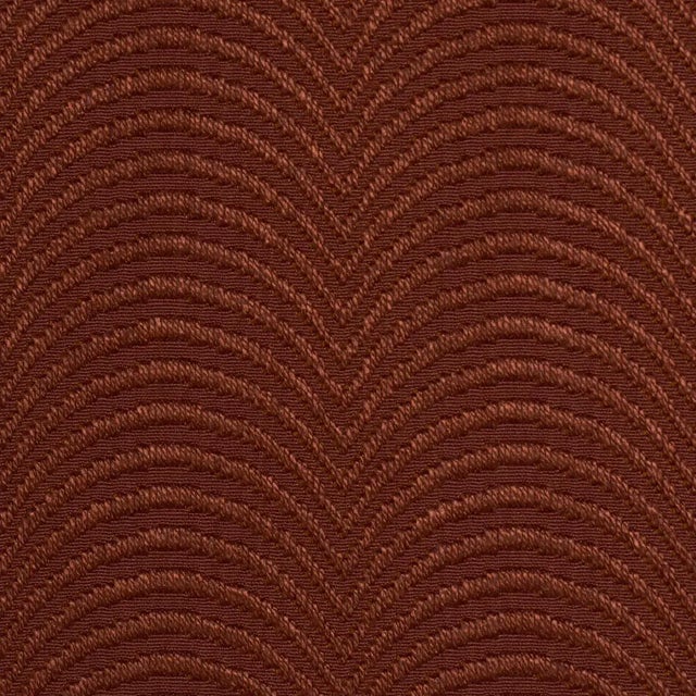 Contemporary SAMPLE - Schumacher x Neisha Crosland Hurdles Performance Fabric In Terracotta For Sale - Image 3 of 4