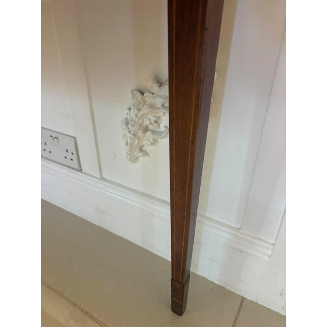 Antique Georgian Mahogany Inlaid Console Tables, 1800, Set of 2 For Sale - Image 14 of 18